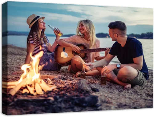 Vista 25 de Impresión personalizada de foto a lienzo, impresiones de lienzo enmarcadas personalizadas con tus fotos personalizadas para dormitorio, sala
