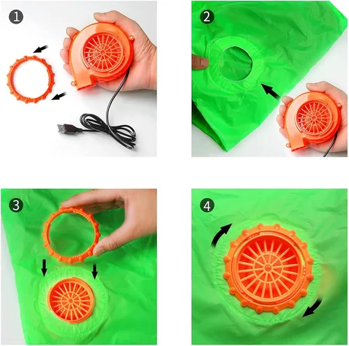 Vista 7 de EWEP Disfraz inflable de dinosaurio para niños (47 - 59 pulgadas) divertido disfraz de dinosaurio de montar T-Rex
