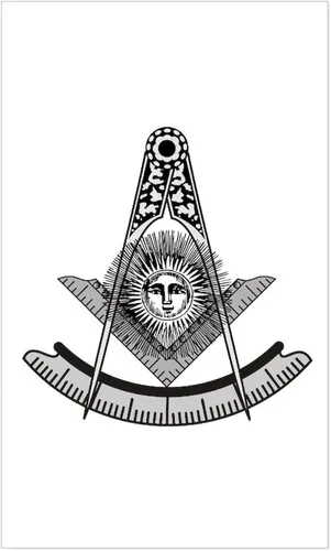 Vista 7 de CafePress Pegatina rectangular para parachoques de Freemason Past Master
