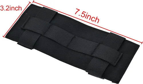 Vista 2 de Paquete de 2 paneles de parche Molle, bloc de insignias, parches de moral, placa de identificación de gancho y bucle, panel adaptador para placa