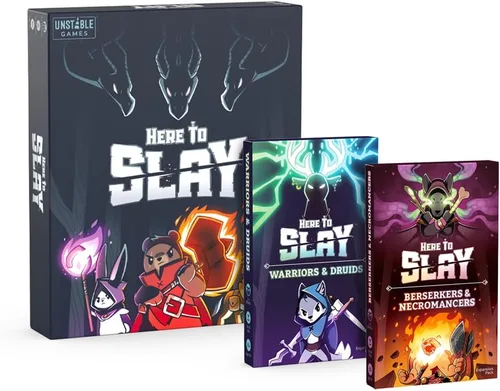Vista 5 de Unstable Games Juego de Cartas Here to Slay - Juego de Estrategia de Aventura y Fantasía para 2-6 Jugadores, Edades de 10 Años en Adelante - Juego