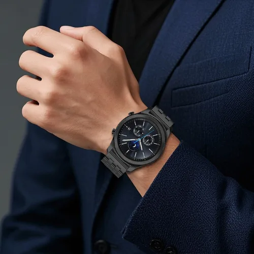 Vista 2 de Correas de reloj de metal cepillado para hombres y mujeres, correa de reloj de acero inoxidable sólido 18/20/22/24/26mm, correa de reloj de pulsera