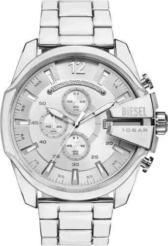 Vista 16 de Diesel Mega Chief Reloj de acero inoxidable para hombre con movimiento analógico o digital