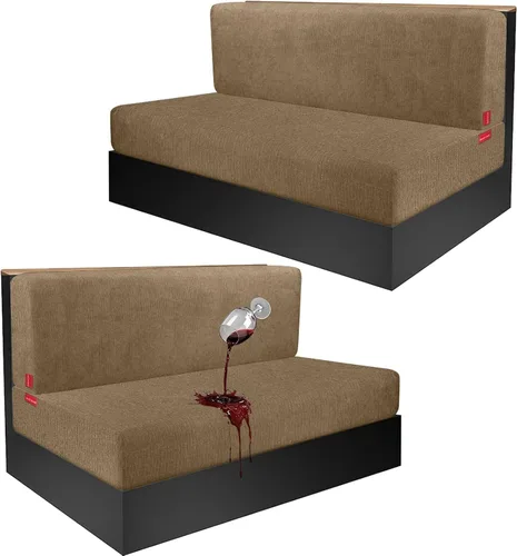 Vista 73 de Fundas de cojín impermeables para sofá, funda elástica lavable con diseño elástico antideslizante, protector de muebles para mascotas y niños