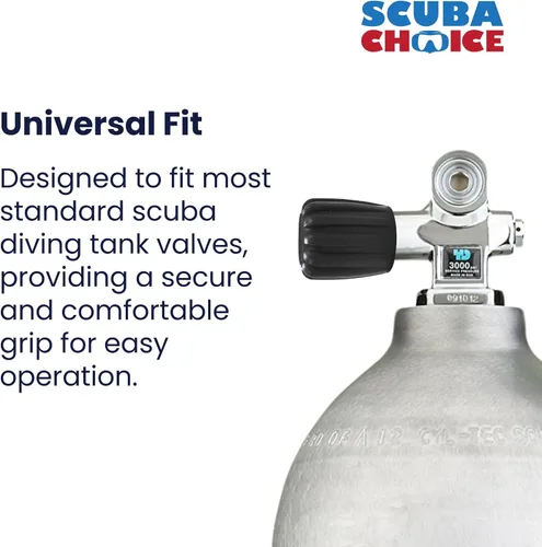 Vista 4 de Scuba Choice Scuba Diving Tank Valve Knob - Round