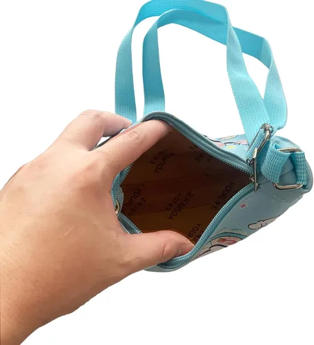 Vista 4 de Educatgame Bolso cruzado kawaii, lindo bolso de piel sintética de gran capacidad para niñas pequeñas, lindo bolso de hombrocruzado