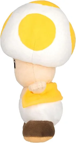 Vista 3 de Sanei Super Mario All Star Collection AC32 - Peluche de sapo amarillo de 8 pulgadas