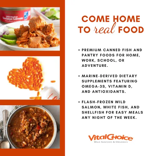 Vista 8 de Vital Choice Sardinas silvestres en salsa de tomate orgánico, latas de 4.4 onzas (paquete de 6)