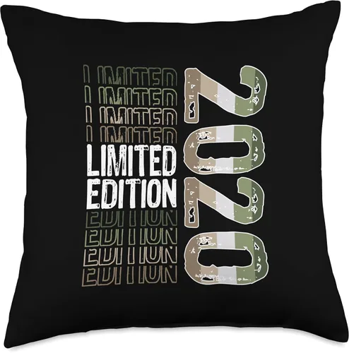 Vista 4 de Limited Edition Vintage 2020 Retro Birthday Throw Pillow