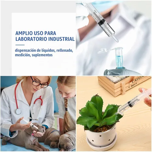 Vista 6 de Boao Paquete de 10 jeringas de plástico sin aguja para resina epoxi, 0.3 fl