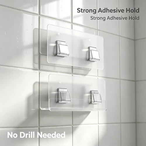 Vista 3 de Shower Caddy Adhesive Replacement Pads, Waterproof Wall