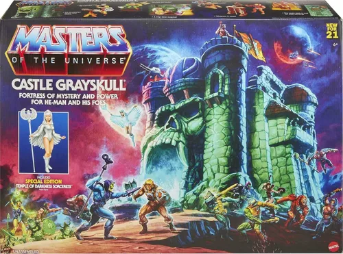 Vista 7 de Masters of the Universe Mattel Masters of the Universe Origins Set de Juego y Figura de Acción, Castillo de Grayskull con Hechicera, Juguetes MOTU