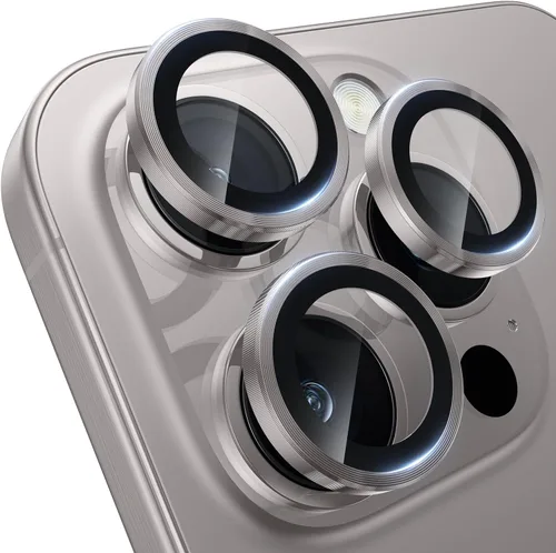 Vista 12 de WSKEN Protector de lente de cámara para iPhone 16 Pro/iPhone 16 Pro Max - [Modelo de disparo original] Protector de pantalla de cámara de vidrio