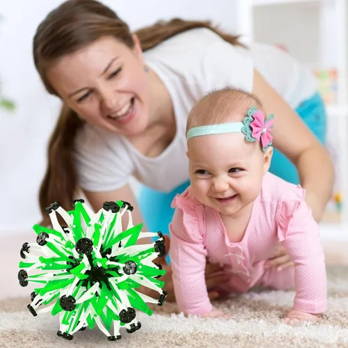 Vista 3 de Bola extensible que brilla en la oscuridad, colorida bola mágica expansible para niños Shakven