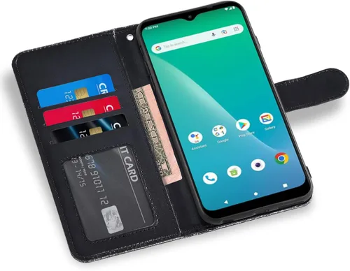 Vista 3 de Asuwish Funda para teléfono para chilaca con protector de pantalla y accesorios para celular, ranura para tarjetero, función atril, protector
