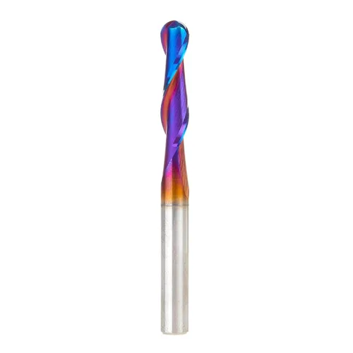 Vista 7 de Amana Tool Broca de carburo sólido con punta esférica en espiral para madera, plástico, MDF, espuma, 46384-K, 1/2 diámetro x 2-1/8 pulgadas x 1/2