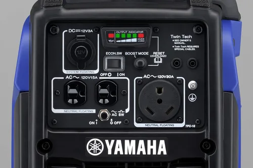 Vista 4 de Generador inversor YAMAHA EF2200iS, 2200 vatios, azul
