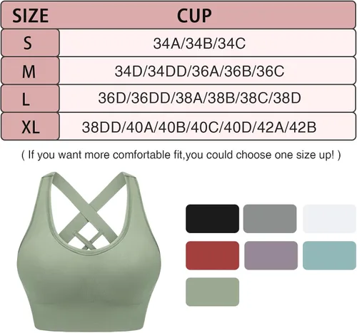 Vista 7 de Sykooria 3 Pack Strappy Sports Bra for Women Sexy Crisscross for Yoga Running Athletic Gym Workout Fitness Tank Tops