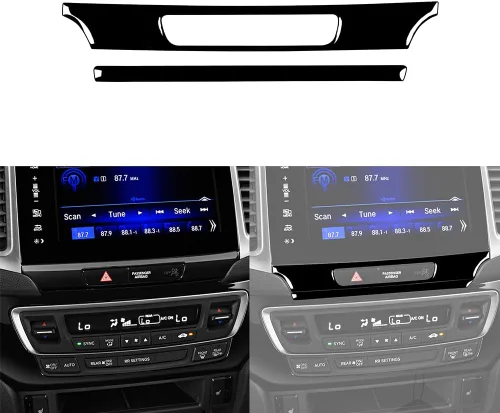 Vista 35 de 4 calcomanías para auto con diseño de pilar en el interior del espejo retrovisor compatible con Ridgeline 2017 2018 2019 2020/Passport