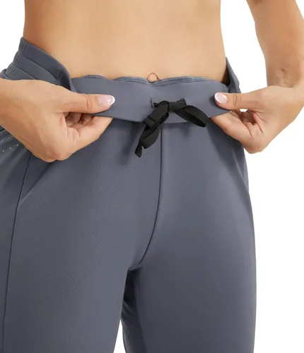 Vista 3 de PERSIT Pantalones deportivos con forro polar para mujer, resistentes al agua, con bolsillos