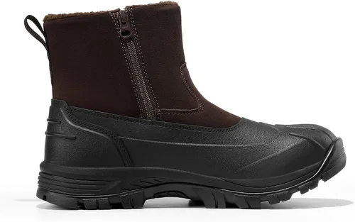 Vista 6 de NORTIV 8 Botas de nieve de invierno para hombre, impermeables, aisladas, sin cordones