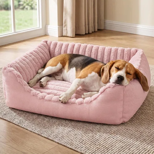 Vista 19 de Avont Dog Bed for Small Pets, Plush Foam, Washable, Low Entry, Grey