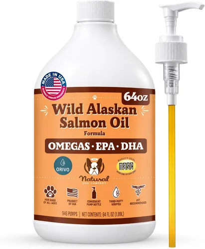Vista 11 de Natural Dog Company - Aceite de salmón salvaje de Alaska para perros