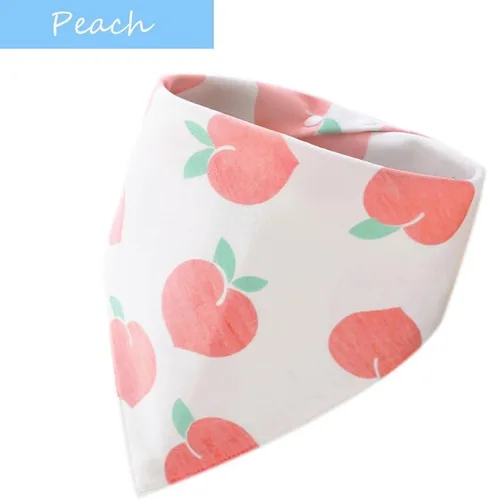 Vista 4 de Baberos 100% algodón para bebé, bandana para niño y niña, 9 baberos para babear, dentición y alimentación