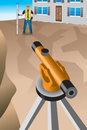 Vista 4 de Johnson Level & Tool 40-6910 22X Nivel de tránsito para constructores, naranja, 1 nivel