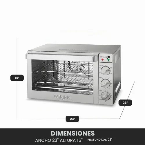 Vista 3 de Waring Horno de convección con capacidad de sartén de tamaño medio
