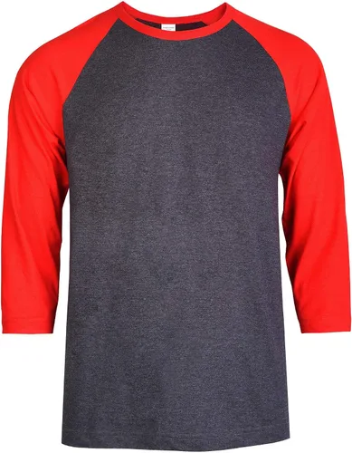 Vista 8 de TOP PRO Camiseta de béisbol casual con manga raglán 3/4 para hombre