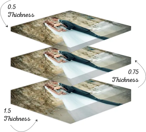 Vista 3 de CanvasChamp Impresiones en lienzo personalizadas con tus fotos – (5 pulgadas de ancho x 7 pulgadas de alto x 1.5 pulgadas de profundidad), arte