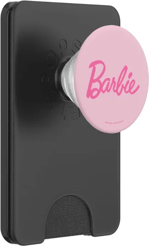 Vista 7 de Barbie - PopGrip adhesivo PopSockets con logotipo rosa clásico