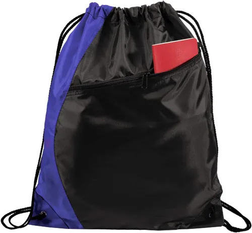 Vista 4 de Mochila personalizada con cordón con monograma con bolsa de cincha de texto personalizado con diseño impreso personalizable, Realnegro