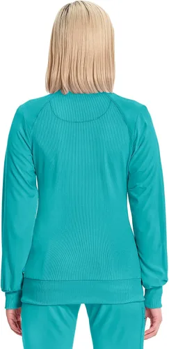 Vista 37 de Infinity by Cherokee 2391A - Chaquetas médicas con cremallera frontal para mujer, tela elástica en 4 direcciones