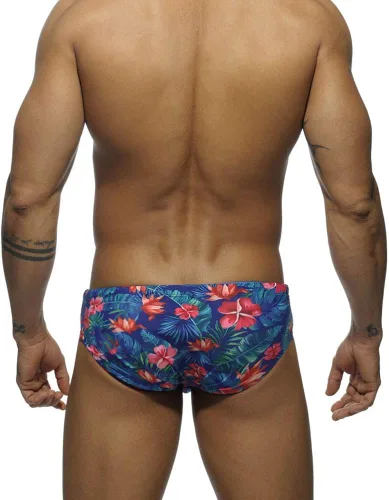 Vista 3 de UXH Traje de baño para hombre, con relleno, sexy, para natación, playa, surf, natación, traje de baño