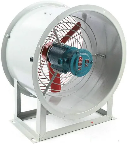 Vista 7 de Ventilador de tubo cilíndrico de 16 pulgadas, ventilador axial, ventilador axial de 1450 rpm, ventilador de alta velocidad, ventilador