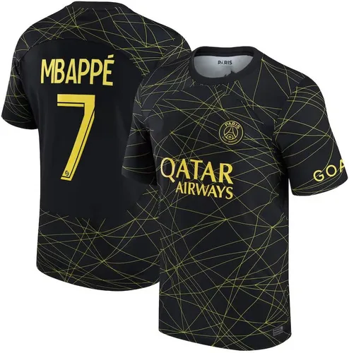 Vista 2 de Mbappe #7 Paris Saint-Germain Fourth - Camiseta de fútbol 202223