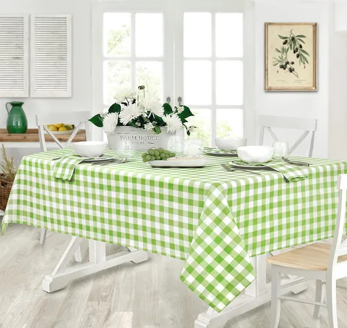 Vista 9 de Home Bargains Plus Country Rustic Buffalo - Juego de 4 manteles individuales de algodón a cuadros, color negro, a cuadros, de fácil cuidado
