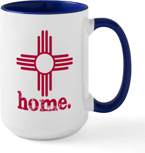 Vista 22 de CafePress ALBUQUERQUE New Mexico - Taza grande para placa de matrícula de 15 oz (15.0 fl oz)