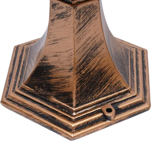 Vista 9 de 2 lámparas LED solares para poste de entrada, valla de entrada, farol al aire libre para el hogar, jardín, patio, 6000 lúmenes (bronce)