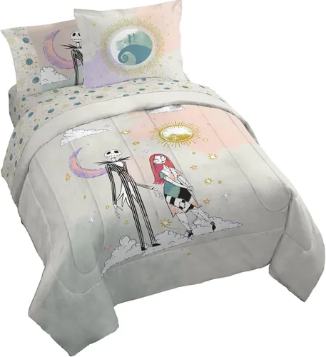 Vista 48 de Jay Franco Disney Lilo and Stitch - Juego de edredón tamaño Twin, ropa de cama de 5 piezas, incluye juego de sábanas y fundas de almohada, ropa
