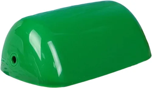 Vista 7 de Pantalla clásica de banquero para lámparas de mesa, reemplazo de pantalla de herradura de plástico verde, decoración de arte, decoración