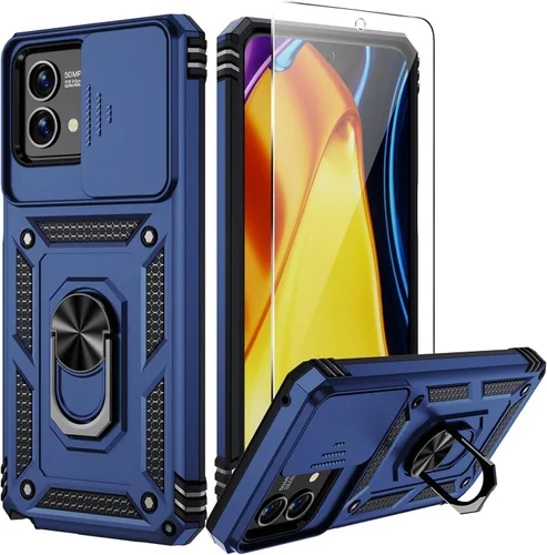 Vista 16 de Funda para Moto G Stylus 5G 2023, (No para la versión 4G), Cubierta para Lente de Cámara, Protector de Pantalla HD, Protección contra Caídas