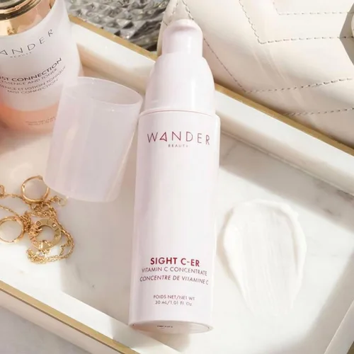 Vista 8 de Wander Beauty Sight C-er Concentrado de vitamina C, crema con 20% de vitamina C para rellenar, iluminar e hidratar la cara, hidratante iluminadora
