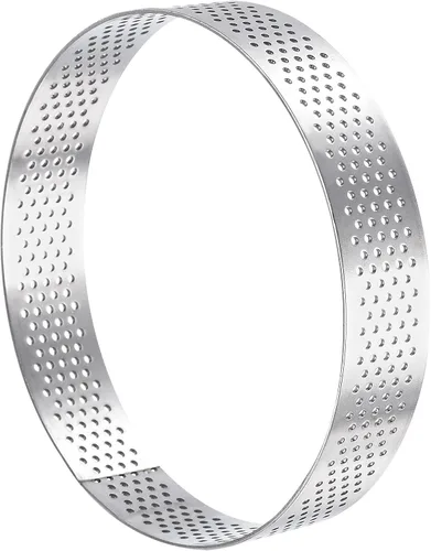 Vista 11 de uxcell Anillos pequeños de acero inoxidable para tartas, anillo perforado para mousse, para hornear cocina, resistente al calor, 3.5 pulgadas