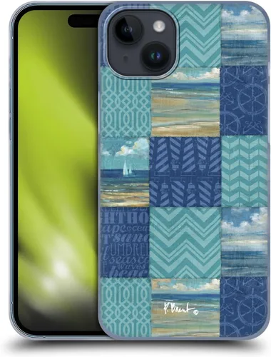 Vista 16 de Head Case Designs Officially Licensed Paul Brent Agate Mermaid Coastal Hard Back Case Compatible with Apple iPhone 15 Plus