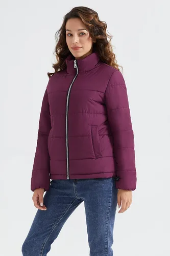 Vista 3 de Orolay Chaqueta acolchada ligera para mujer, abrigo de invierno de longitud corta casual