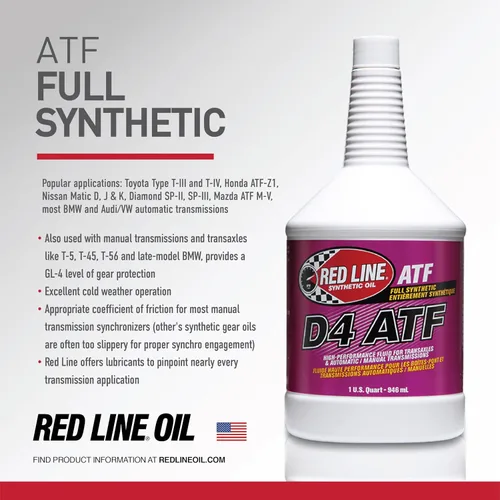 Vista 3 de Red Line D4: fluido de transmisión automática