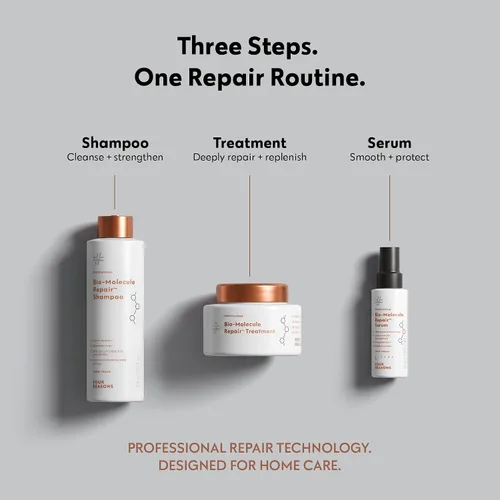 Vista 8 de CUATRO RAZONES Mascarilla reparadora de bio-moléculas para cabello dañado Tratamiento de reparación de biomoléculas